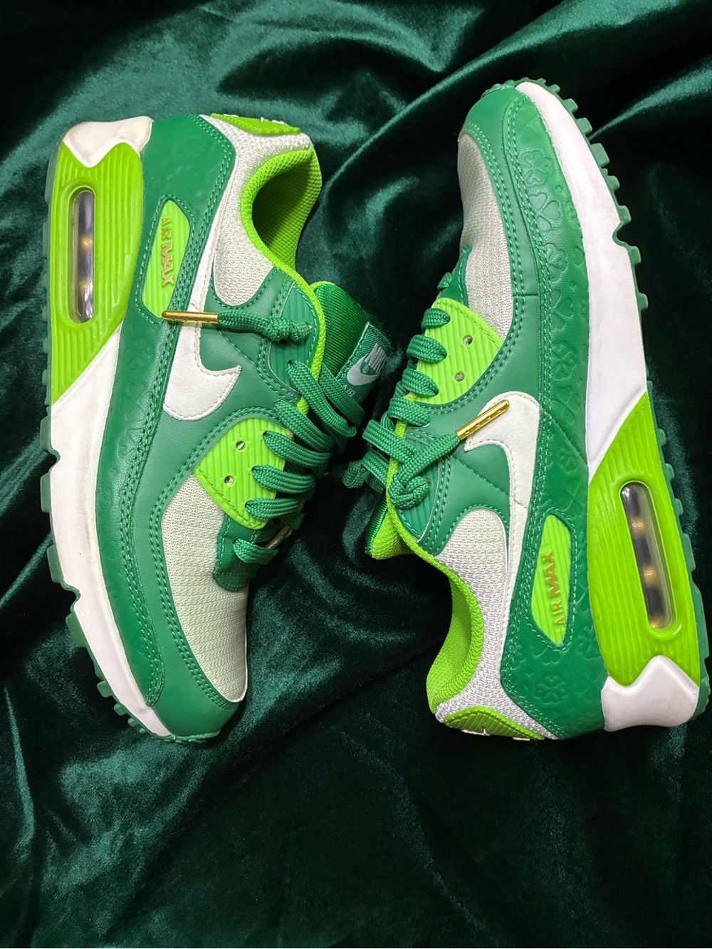 Nike Air Max 90 St. Patrick’s Day Men’s Size 7 Lucky